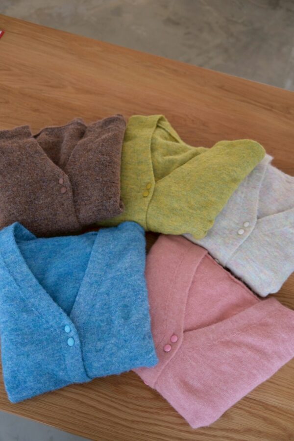 nomo ꕤ 遺忘時光！2way可拆袖毛呢罩衫外套 粉