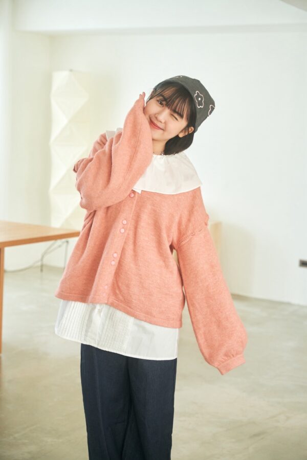 nomo ꕤ 遺忘時光！2way可拆袖毛呢罩衫外套 粉