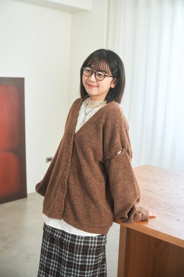 nomo ꕤ 遺忘時光！2way可拆袖毛呢罩衫外套 咖