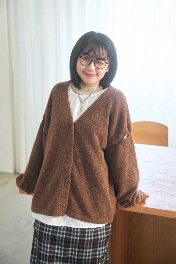 nomo ꕤ 遺忘時光！2way可拆袖毛呢罩衫外套 咖