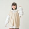 nomo ꕤ 遺忘時光！2way可拆袖毛呢罩衫外套 彩色