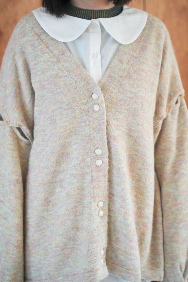 nomo ꕤ 遺忘時光！2way可拆袖毛呢罩衫外套 彩色