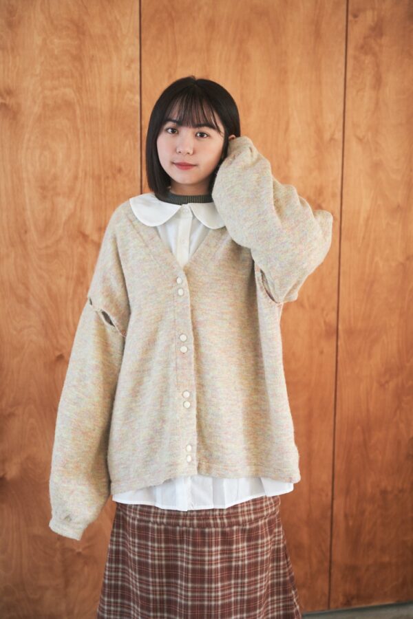 nomo ꕤ 遺忘時光！2way可拆袖毛呢罩衫外套 彩色