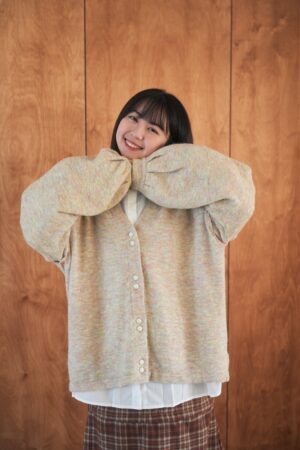 nomo ꕤ 遺忘時光！2way可拆袖毛呢罩衫外套 彩色