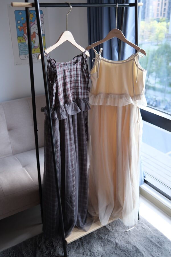 ❗️限量預購❗️旅途變奏！3way可拆式洋裝（S/M/L）格子