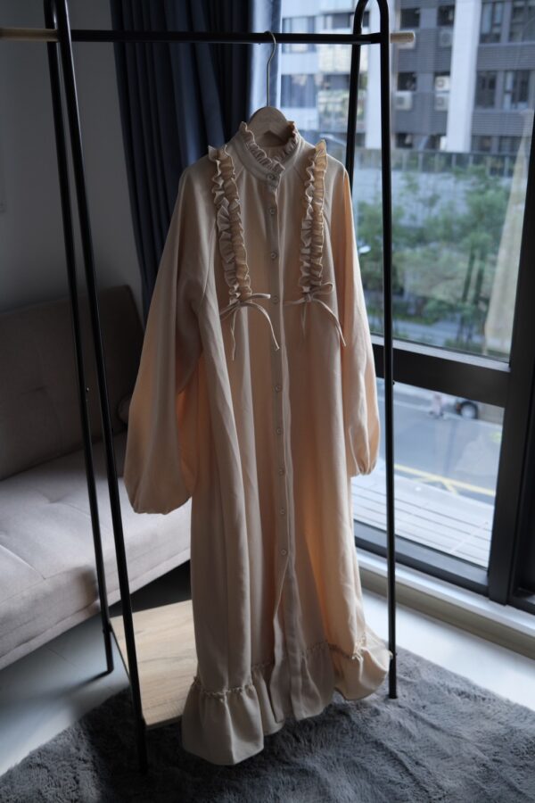 nomo ꕤ 柔層漫展！荷葉罩衫洋裝