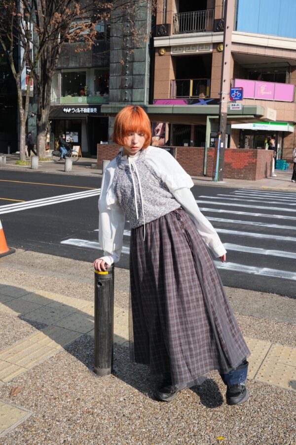 nomo ꕤ 溫柔線索！挖背設計針織背心（S/M/L）藍灰