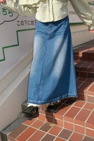 LINE_ALBUM_2026213_260213_70 nomo ꕤ 日光軌跡!下擺設計牛仔裙(S/M/L)長裙