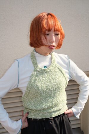 LINE_ALBUM_2026213_260213_88 nomo ꕤ 溫柔線索!挖背設計針織背心(S/M/L)綠