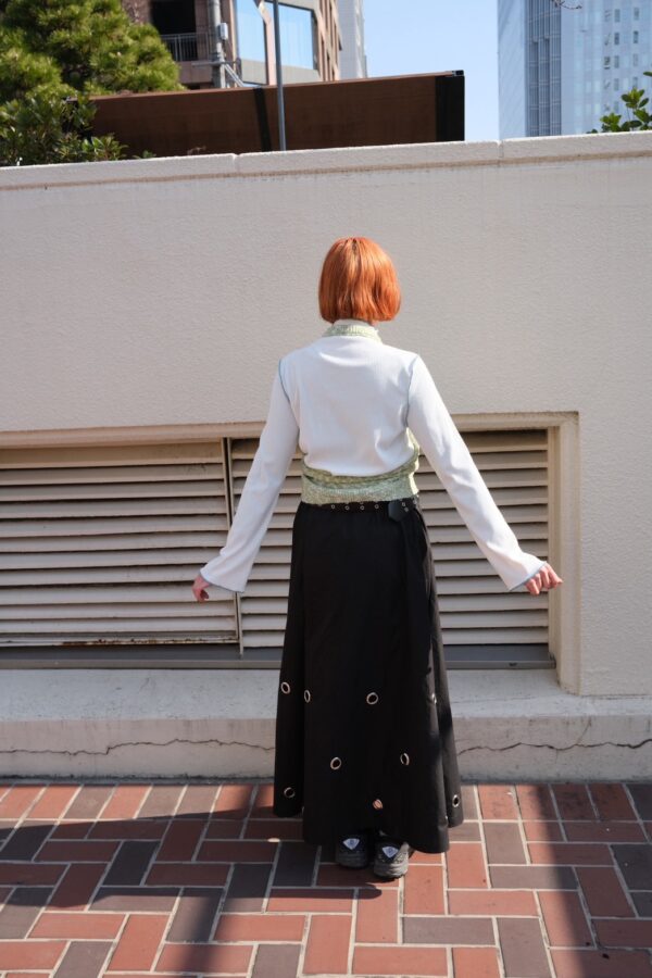 nomo ꕤ 溫柔線索！挖背設計針織背心（S/M/L）綠