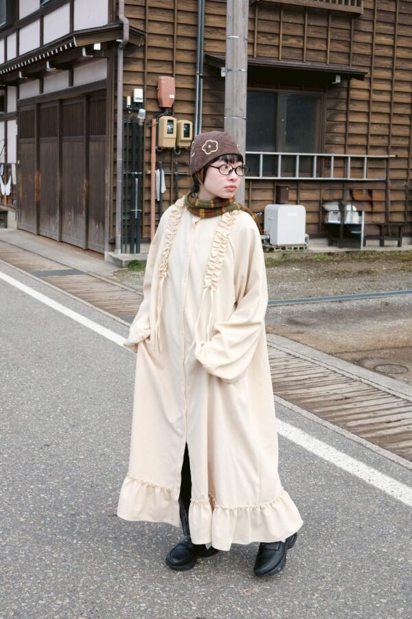 nomo ꕤ 柔層漫展！荷葉罩衫洋裝