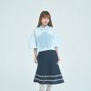 nomo ꕤ 舞動飛揚！下擺荷葉設計牛仔裙（S/M/L）