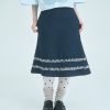 nomo ꕤ 舞動飛揚！下擺荷葉設計牛仔裙（S/M/L）