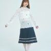 nomo ꕤ 舞動飛揚！下擺荷葉設計牛仔裙（S/M/L）