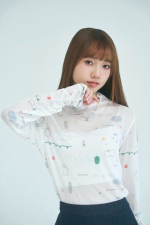 nomo ꕤ 天馬行空！聯名款透膚圖案長袖Ｔ（S/M/L）