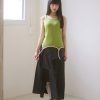 nomo ꕤ 斜角漫步！不對稱設計前開衩西裝裙（S/M/L）
