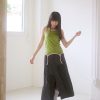 nomo ꕤ 柔光日常！2way撞色長版/短版背心（S/M/L）綠