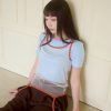 nomo ꕤ 柔光日常！2way撞色長版/短版背心（S/M/L）透膚