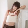 nomo ꕤ 柔光日常！2way撞色長版/短版背心（S/M/L）透膚