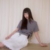nomo ꕤ 雲朵漫遊！抽繩條紋短袖上衣（S/M/L）灰