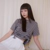 nomo ꕤ 雲朵漫遊！抽繩條紋短袖上衣（S/M/L）灰