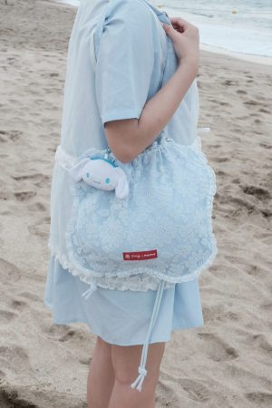 LINE_ALBUM_2026514_260514_4 nomo + oring ꕤ 花開盛夏!澎澎花朵束口肩背包 藍