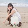 nomo + oring ꕤ 花開盛夏！澎澎花朵束口肩背包 白