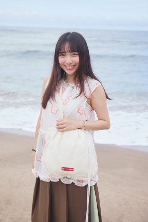 LINE_ALBUM_2026514_260514_23 nomo + oring ꕤ 花開盛夏!澎澎花朵束口肩背包 白