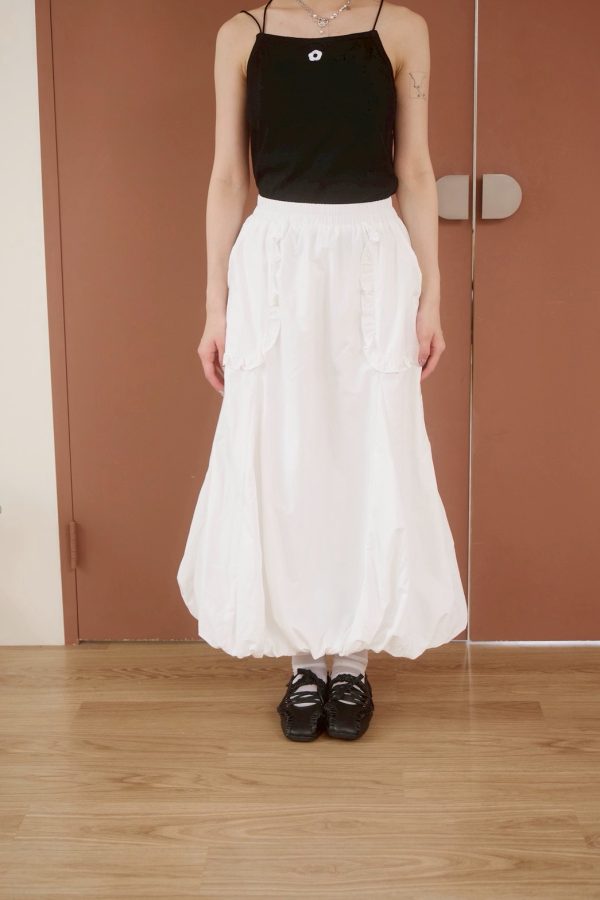 nomo ꕤ 碎冰汽水！附胸墊小花刺繡螺紋bra top（S/M/L）黑
