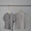 nomo 碎花系列 ꕤ 慵懶花期！碎花華夫格紋短袖上衣（S/M/L）灰