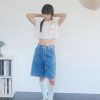 nomo ꕤ 午後果香！櫻桃刺繡口袋設計短袖上衣（S/M/L）白