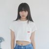nomo ꕤ 午後果香！櫻桃刺繡口袋設計短袖上衣（S/M/L）白