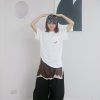 nomo ꕤ 午後果香！櫻桃刺繡口袋設計短袖上衣（S/M/L）白